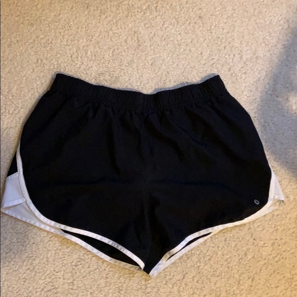 Black and White Xersion Athletic Shorts